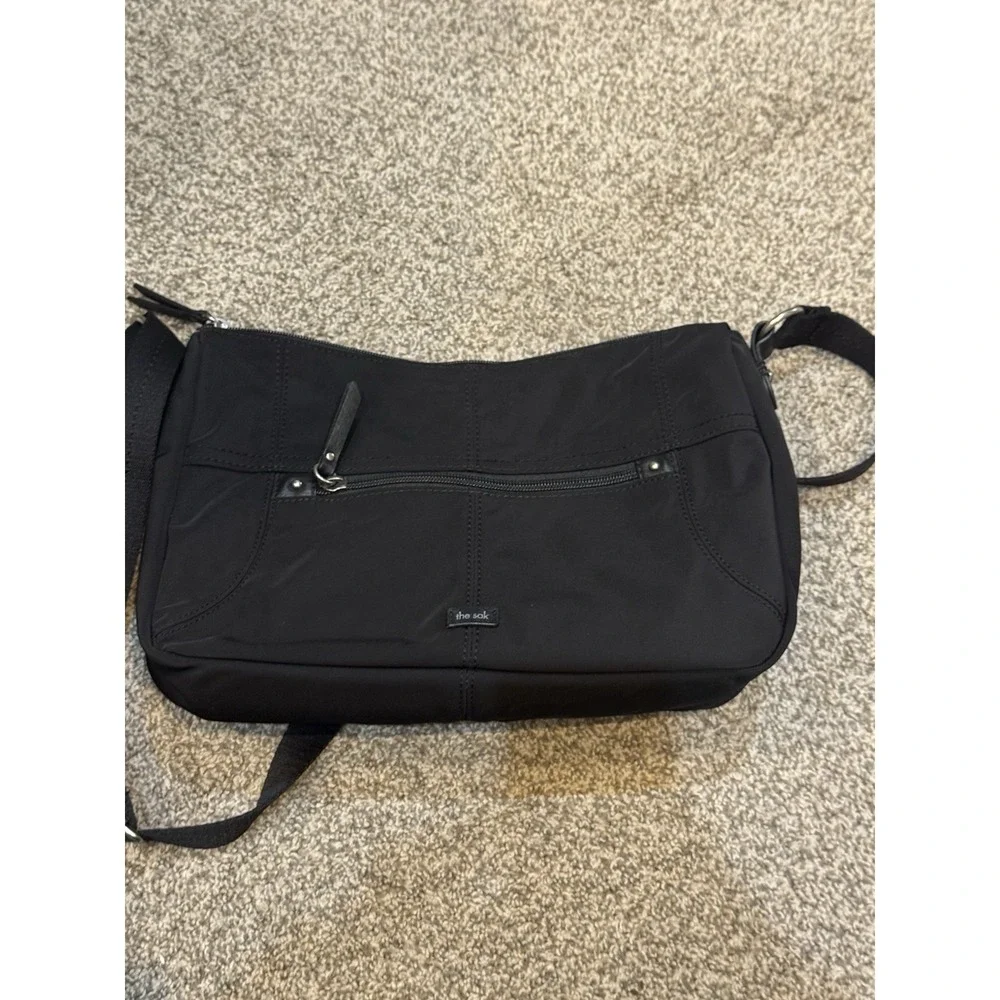 THE SAK Esperato Nylon Hobo Crossbody Bag Black